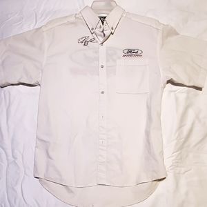 White button up men dress shirt